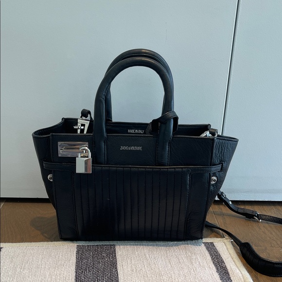 Zadig & Voltaire Black XS Candide Leather Handbag - Picture 1 of 7